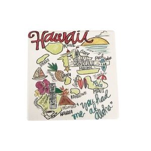 ThirstyStone Hawaii State Stoneware Coaster NEW